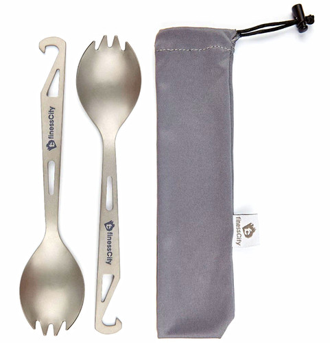 Finesscity titanium spork set - spork,