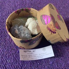 Crystal set celestine quartz - celestine,