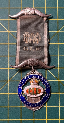 Silver masonic medal - silver,