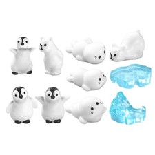  Mini Penguins Artic Animals Micro Landscape Ornaments Bear Miniature Figurines