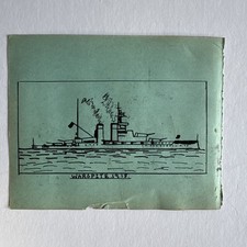 WW1 HMS Warspite 1918 Sketch