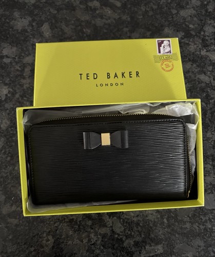 Ted baker black zip around - zip, bow