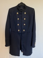 Zara Navy Military Style Coat