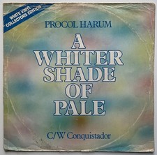 Procol Harum : A Whiter Shade Of Pale UK white vinyl 12" single VG+/G A1/B1