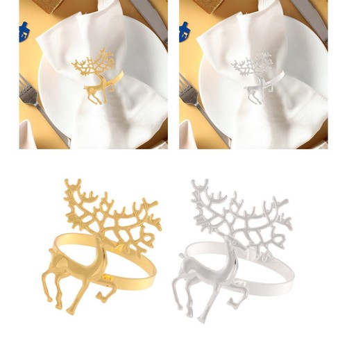 Deer napkin rings - napkin, christmas