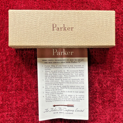 Vintage parker pen box - vintage, 51