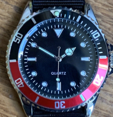 Black red dive - dive, watch