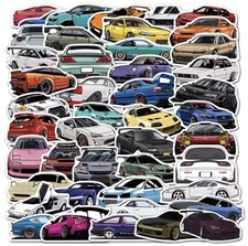 100 Pack Cars JDM Ferrari Lamborghini Sticker Bomb Vinyl laptop Luggage 