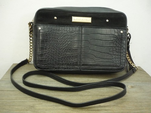 River island smart black faux - black,