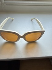 Linda Farrow White Sunglasses