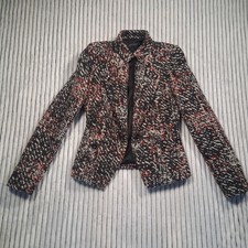 Zara Woman Tweed Blazer Black