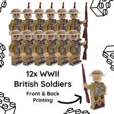 NONE LEGO WW2 British Soldiers