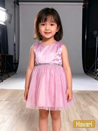 Havari girls pink flower girl - girls,