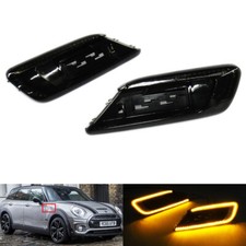 2x Black Lens Side Indicator