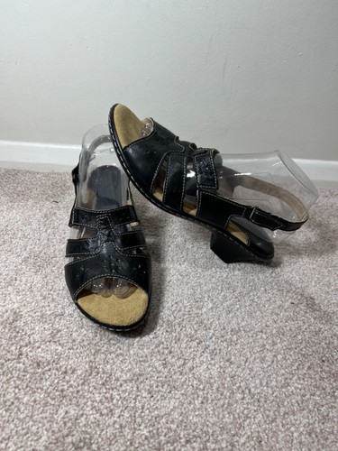 Moshulu black leather sandals - moshulu,