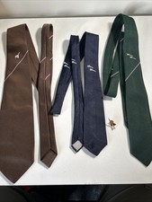 3x Concorde Ties And Pin Badge