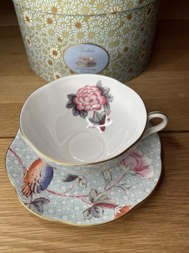 Wedgwood cuckoo teacup saucer - teacup,