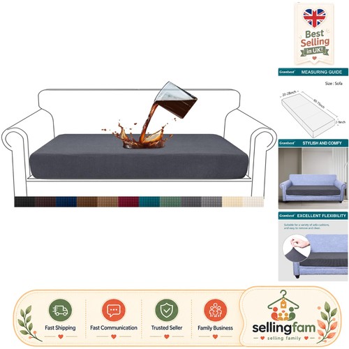 Grey water repellent sofa - water-repellent,