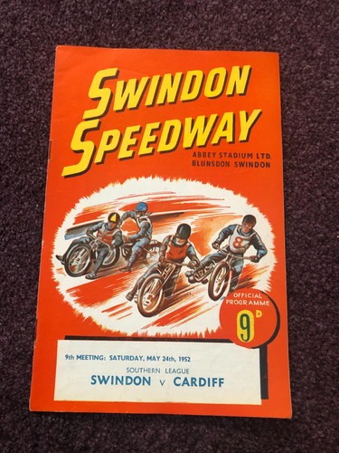 Speedway programme swindon - swindon, v