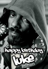 PERSONALISED SNOOP DOGG BIRTHDAY ANY OCCASION GREETING CARD