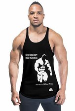 Lot Men Mma Bodybuilding Gym Stringer Vest Y Back Racer Back Motivation Tank Top