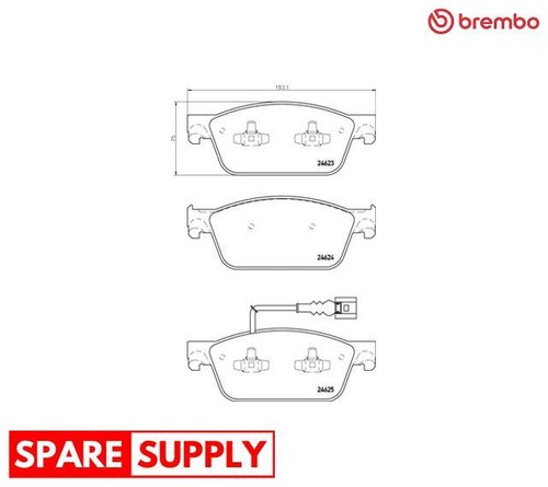 Brake pad set disc - brake, for