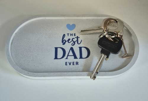 Best dad ever grey - grey, trinket