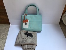 Radley Mini Pocket Mini Leather Handbag 40005N Pastel Blue + Bag Pouch New
