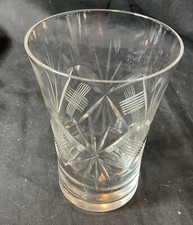 Antique vintage crystal tall - crystal,