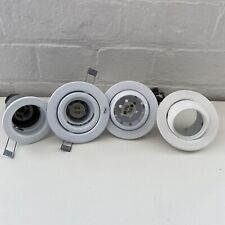 4 X WHITE DOWNLIGHT CEILING SPOTLIGHT MIXED ROUND EYEBALL JOBLOT