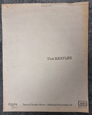 THE BEATLES WHITE ALBUM Nov