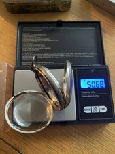 Silver Pocket Watch Case. With Glass. Fastens and Good Condition