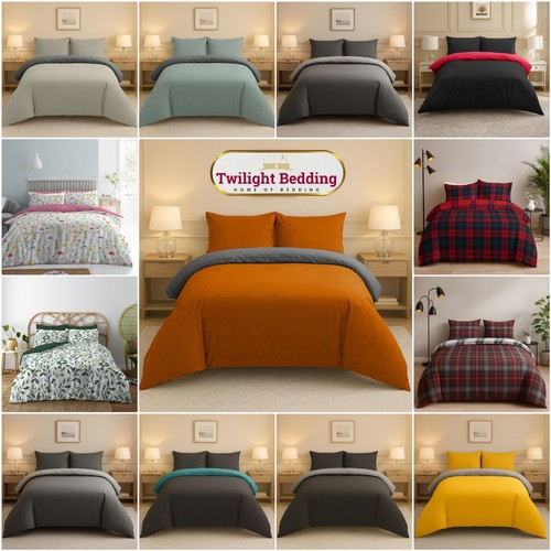 Reversible duvet cover set - reversible,