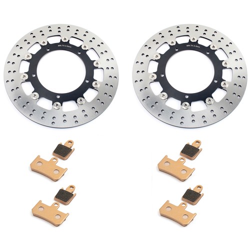 Front round brake discs rotors - front,