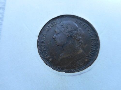 1879 farthing penny coin - farthing,
