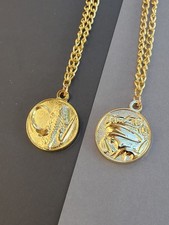 Black Power Coin Necklace Double Sided Gold Legacy Ranger Morpher Mastodon Frog