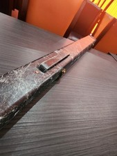 Black White Lightning Leather Design Cue case for 3/4 Jointed Cues 