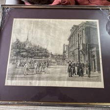 Antique Etching of Eton