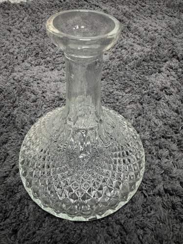 Pressed glass decanter no - pressed,