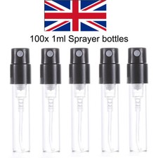 100X 1ml Clear Glass Spray
