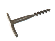 Old Corkscrew Mounted Bottle