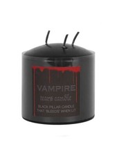 Candle Vampire Tears Multi Wick Pillar Small Black 7.5x7.5x7.5cm