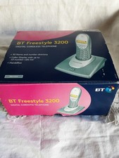 BT Freestyle 3200  Digital Cordless Telephone Blue BRAND NEW BUT STICKY