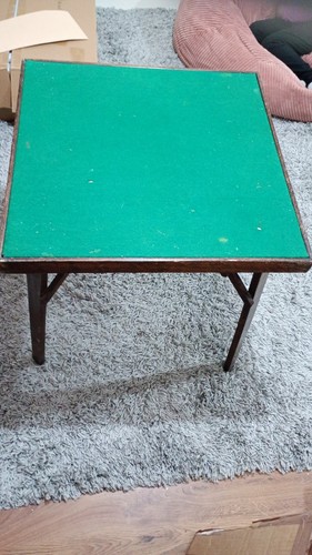 Vintage card table folding - vintage,