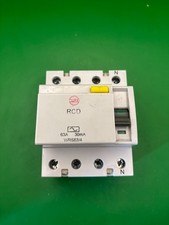 Wylex WRS63/4 63A 30mA 4 Pole 3 Phase RCD