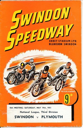 Speedway programme swindon v - speedway,