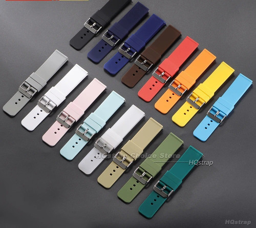 Silicone rubber watch strap - watch,