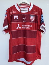 Gloucester 2020/21 Home Rugby Shirt Oxen Player Short Sleeve Mens XL