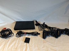 Sony PlayStation 2 Charcoal Black Console + Accessories Pictured PS2 +Free Post+