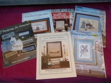 Job Lot of Cross Stitch Charts / Patterns 5 Single & 2 Booklets.